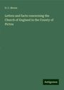 D. C. Moore: Letters and facts concerning the Church of England in the County of Pictou, Buch