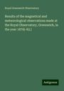 Royal Greenwich Observatory: Results of the magnetical and meteorological observations made at the Royal Observatory, Greenwich, in the year 1876[-82.], Buch