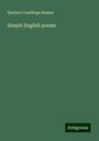 Herbert Courthope Bowen: Simple English poems, Buch