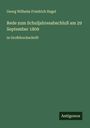 Georg Wilhelm Friedrich Hegel: Rede zum Schuljahresabschluß am 29 September 1809, Buch