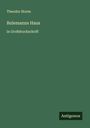 Theodor Storm: Bulemanns Haus, Buch