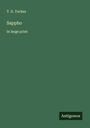 T. G. Tucker: Sappho, Buch