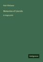 Walt Whitman: Memories of Lincoln, Buch