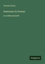 Theodor Storm: Immensee; In German, Buch