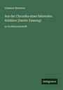 Clemens Brentano: Aus der Chronika eines fahrenden Schülers (Zweite Fassung), Buch