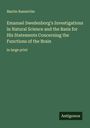Martin Ramström: Emanuel Swedenborg's Investigations in Natural Science and the Basis for His Statements Concerning the Functions of the Brain, Buch