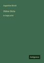 Augustine Birrell: Obiter Dicta, Buch