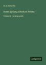 H. S. Battersby: Home Lyrics; A Book of Poems, Buch