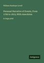 William Stanhope Lovell: Personal Narrative of Events, From 1799 to 1815; With Anecdotes, Buch
