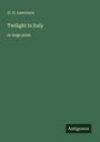 D. H. Lawrence: Twilight in Italy, Buch
