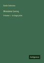 Emile Gaboriau: Monsieur Lecoq, Buch