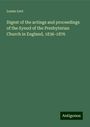 Leone Levi: Digest of the actings and proceedings of the Synod of the Presbyterian Church in England, 1836-1876, Buch