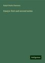 Ralph Waldo Emerson: Essays: first and second series, Buch