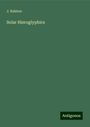 J. Ralston: Solar Hieroglyphics, Buch