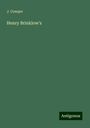 J. Cowper: Henry Brinklow's, Buch