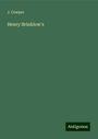 J. Cowper: Henry Brinklow's, Buch