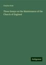 Charles Hole: Three Essays on the Maintenance of the Church of England, Buch