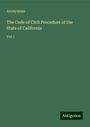 Anonymous: The Code of Civil Procedure of the State of California, Buch