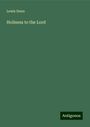 Lewis Dunn: Holiness to the Lord, Buch