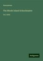 Anonymous: The Rhode Island Schoolmaster, Buch