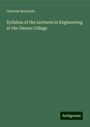 Osborne Reynolds: Syllabus of the Lectures in Engineering at the Owens College, Buch