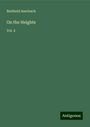 Berthold Auerbach: On the Heights, Buch