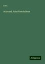 Iowa: Acts and Joint Resolutions, Buch