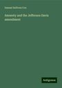 Samuel Sullivan Cox: Amnesty and the Jefferson Davis amendment, Buch