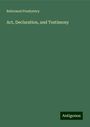 Reformed Presbytery: Act, Declaration, and Testimony, Buch