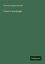 Thomas Grainger Stewart: Cases of paraplegia, Buch