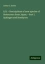 Arthur G. Butler: LIX.¿Descriptions of new species of Heterocera from Japan.¿Part I. Sphinges and Bombyces, Buch