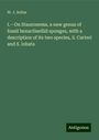 W. J. Sollas: I.¿On Stauronema, a new genus of fossil hexactinellid sponges, with a description of its two species, S. Carteri and S. lobata, Buch