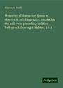 Alexander Beith: Memories of disruption times: a chapter in autobiography, embracing the half-year preceding and the half-year following 18th May, 1843, Buch