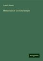 John B. Marsh: Memorials of the City temple, Buch