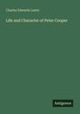 Text: "Charles Edwards Lester", "Life and Character of Peter Cooper", "Antigonos". Grüner Hintergrund.