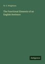 W. G. Wrightson, The Functional Elements of an English Sentence. Dunkelgrüner Hintergrund, unten rechts "Antigonos".