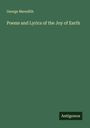 George Meredith: Poems and Lyrics of the Joy of Earth, Buch