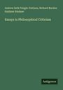 Andrew Seth Pringle-Pattison: Essays in Philosophical Criticism, Buch