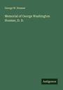 George W. Hosmer: Memorial of George Washington Hosmer, D. D., Buch