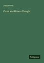 Joseph Cook: Christ and Modern Thought, Buch