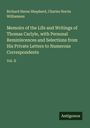 Richard Herne Shepherd: Memoirs of the Life and Writings of Thomas Carlyle, with Personal Reminiscences and Selections from His Private Letters to Numerous Correspondents, Buch