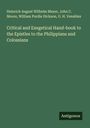Heinrich August Wilhelm Meyer: Critical and Exegetical Hand-book to the Epistles to the Philippians and Colossians, Buch