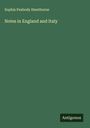 Sophia Peabody Hawthorne: Notes in England and Italy, Buch