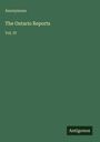 Anonymous: The Ontario Reports, Buch