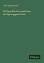 Josef Ignatz Cohné: Philosophie der mosaischen Schöpfungsgeschichte, Buch