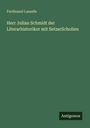 Ferdinand Lassalle: Herr Julian Schmidt der Literarhistoriker mit SetzerScholien, Buch