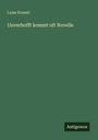 Luise Ernesti: Unverhofft kommt oft Novelle, Buch