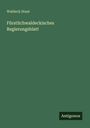 Waldeck Staat: Fürstlichwaldeckisches Regierungsblatt, Buch