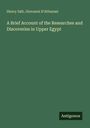 Henry Salt: A Brief Account of the Researches and Discoveries in Upper Egypt, Buch