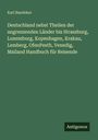 Karl Baedeker: Deutschland nebst Theilen der angrenzenden Länder bis Strassburg, Luxemburg, Kopenhagen, Krakau, Lemberg, OfenPesth, Venedig, Mailand Handbuch für Reisende, Buch